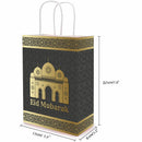 10/20/50pcs Muslim Eid Mubarak Golden Tote Bags Commemorative Gift Packaging Ramadan Kraft Paper Bag Party Supplies Gift Bag