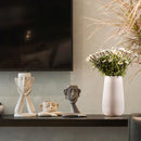 Conjunto de figuras abstractas, escultura para sala de estar de 3 piezas, estantería de oficina, decoración del hogar, jarrón moderno, adornos para el hogar, figurita de resina para escritorio de TV