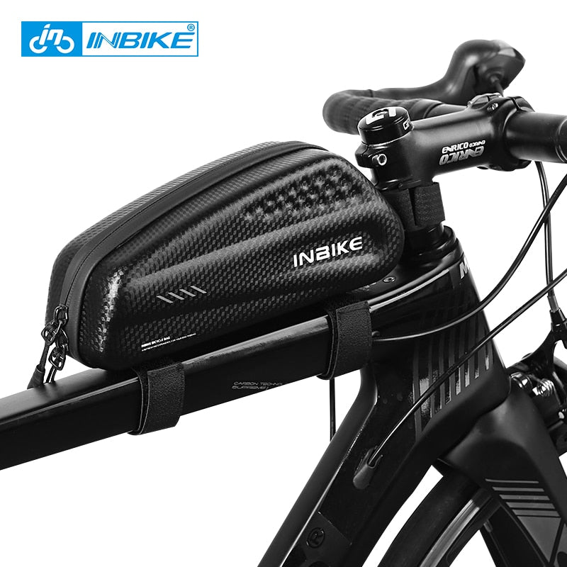 INBIKE Hard Shell Bicycle Bag Waterproof Top Tube Bag Rainproof  Capacity MTB Bike Front Frame Bag Cycling Accessories IB297