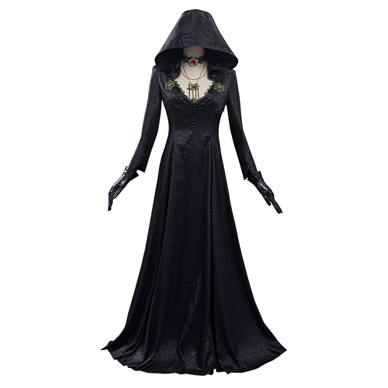 Evil Village Cosplay Costume Vampire Lady Dress Outfits Halloween Carnival Suit