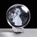 Personalized Crystal Photo Ball Customized Picture Sphere Globe Home Decor Accessories Baby Photo Christams Gift for Girlfriend