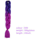 Black Star Hair Ombre Jumbo Extensiones de cabello trenzado Trenzas retorcidas de 24 pulgadas Fibra de cabello sintético para trenzado retorcido para mujeres