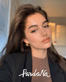 Titanio con oro de 18 quilates Geo Wide Declaración Pendientes de gota Vestido de fiesta punk Runway T show Gothic Rare Korean Japan INS Boho Top