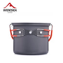 Suministros de Camping Widesea, olla colgante de aluminio, cocina para cocinar al aire libre, utensilios de cocina antiadherentes, 2 ~ 3 personas para turismo, caminata, Picnic