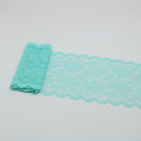 Cinta de encaje elástica de 2 yardas, adorno de flores, bordado de 150MM de ancho, adornos de tela de encaje africano para vestido de boda, manualidades de costura Diy