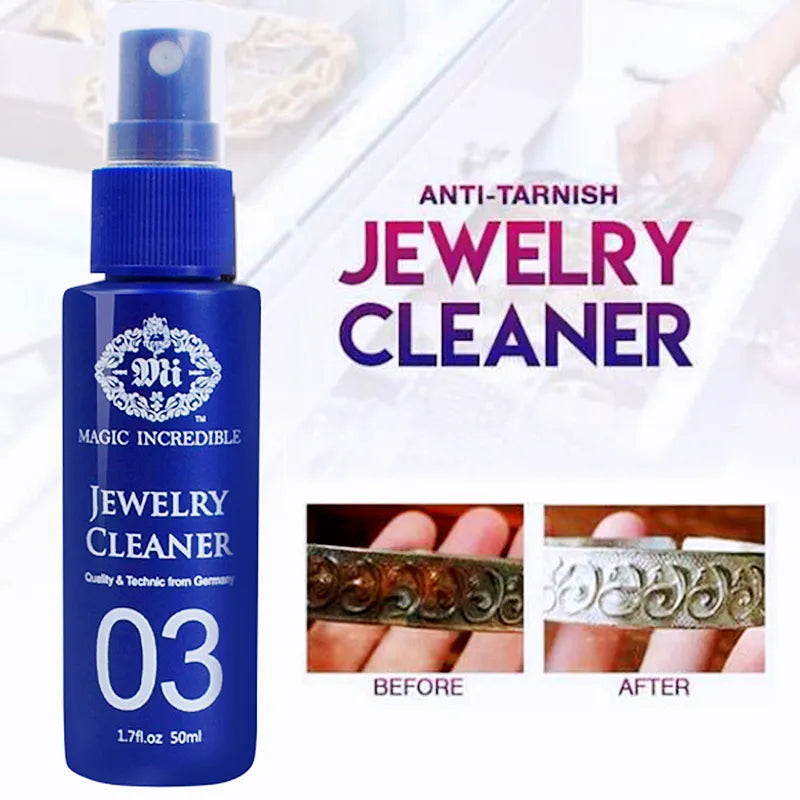 1/2/3pcs 50ml Anti-tarnish Jewelry Cleaner Gold Pearl Watch Diamond Ring Cleaning Spray Cleaning Spray Jewelry Maintenance VL