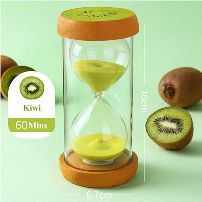 Hourglass 5 Minutes Sand Watch Fruit Timer Clock 15 30 Minute Sandglass Desk Ornaments Home Decoration Children Gift