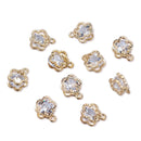 80-160 Uds Zirconia cúbica diamantes de imitación dijes colgantes gota corazón dijes de cristal para joyería DIY pendientes collar fabricación de pulseras