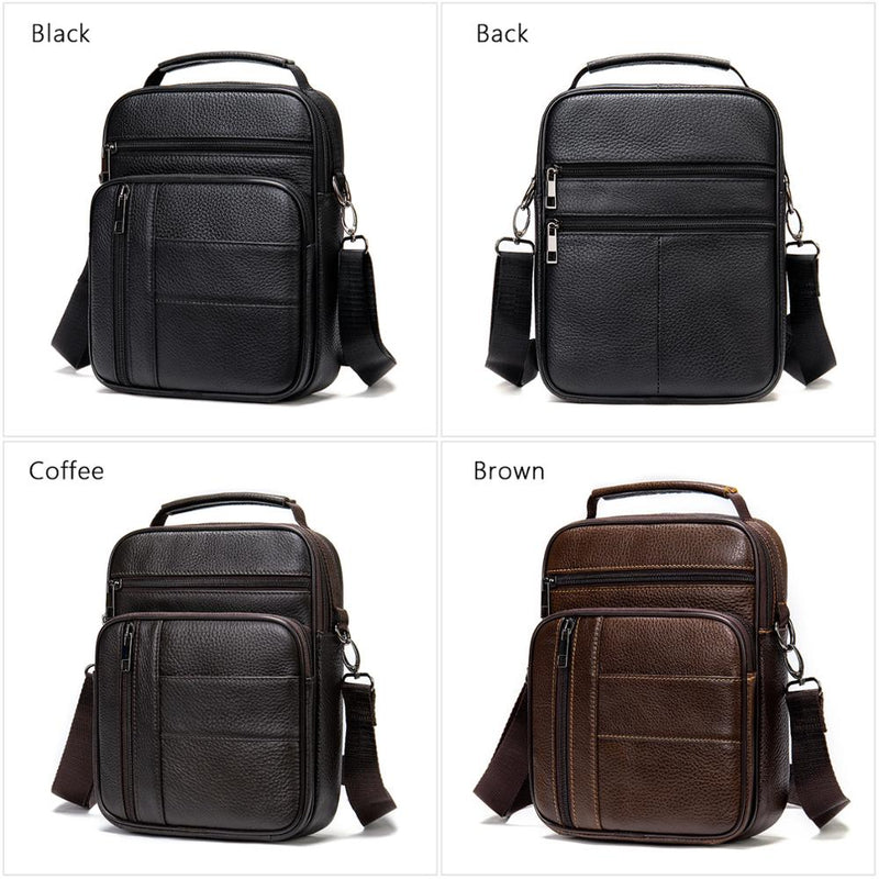 Bolso WESTAL para hombre, bolso de cuero para hombre Desinger, bolsos de hombro de cuero Natural para hombre, bolsos de mensajero para hombre, bolso cruzado pequeño 745