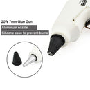 NEWACALOX 20W 220V Hot Melt Glue Gun with 20Pcs 7mm Glue Sticks Industrial Mini Guns Thermo Gluegun Heat Temperature Tool