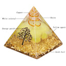 Orgonite Pyramid Tree Of Life Energy The Lucky Ceregat Pyramid Energy Converter To Gather Wealth And Prosperity Resin Decor