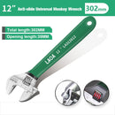 LAOA Anti-slide Universal Monkey Wrench Adjustable Spanner Adjust Wrenches With Scale Stainless steel Key Hand tools
