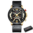 CURREN Luxury Brand Men Analog Leather Sports Watches Men&