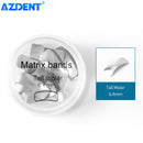 AZDENT Dental Sectional Matrix Contoured System Metal Matrices Dentistry Matrix Band Resin Clamping Seperating Ring Autoclavable