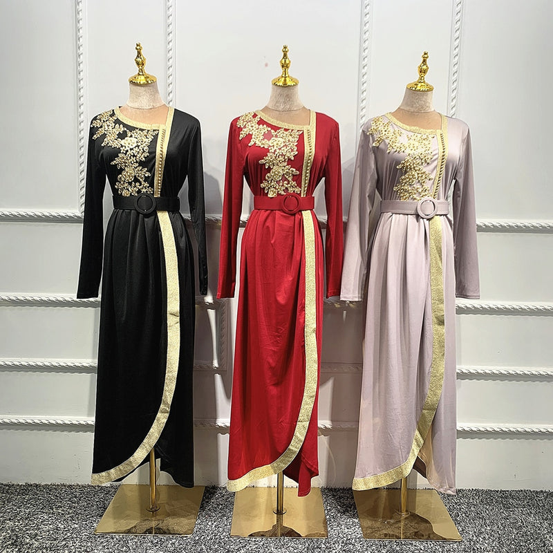 Robe Vetement Femme Abaya Dubai Turkey Muslim Fashion Dress Islam Clothing Dresses Abayas For Women Vestidos Musulman De Mode