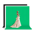 ZUOCHEN Photo Studio Backdrop Chroma Key Black White Green Screen Background Stand Kit With 2M Studio Backdrop Support Kit