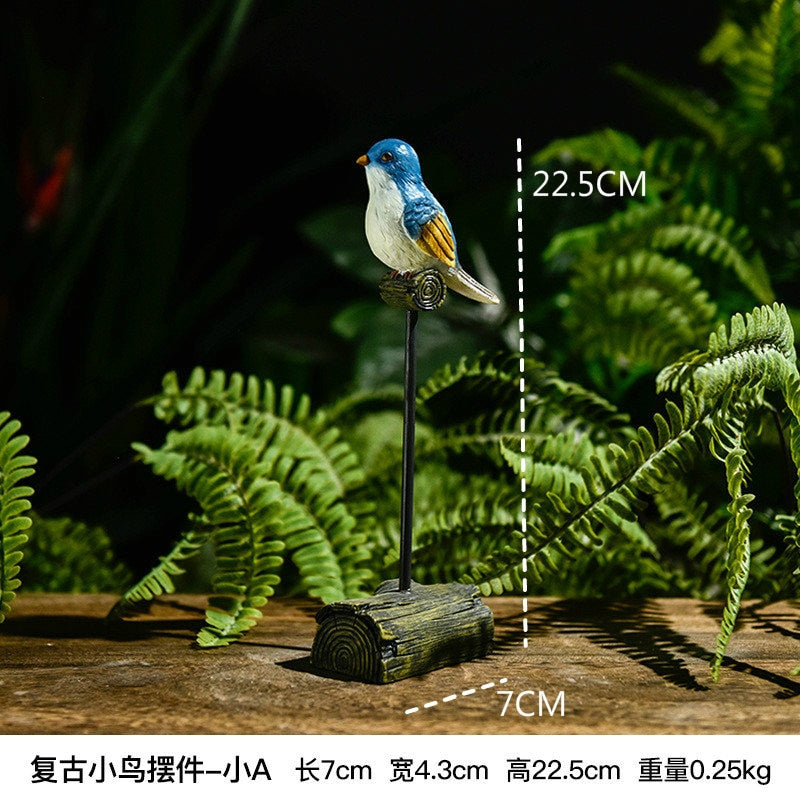 Nordic Creative Resin Simuliertes Tier Papagei Vogel Crafts Ornaments Gold Modern Home Desktop Dekoration Miniaturfiguren