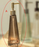 WHYOU 1piece Glass Bottle Hand Washing Liquid Emulsion Soap Dispenser Retro Bottle Bathroom Decoration Accessories