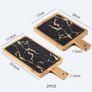Nordic Golden Marble Texture Plate Ceramic Home Round Western Steak Dish Dessert Plate Square Tray Kitchen Cutlery Tray