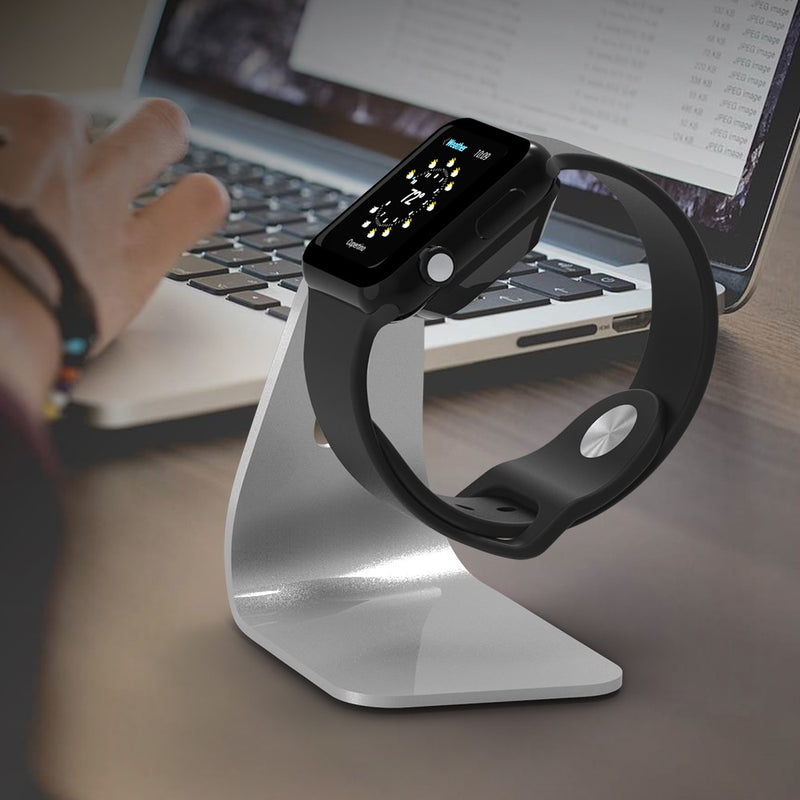 FLOVEME Soporte de cargador de aluminio y metal para Apple i Watch Soporte de carga Base de carga Estación de carga para Apple Watch