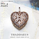 Anhänger Liebe Herz Medaillon Mode Glam 925 Sterling Silber Schmuck Europa Stil Accessoires Seele Geschenk für Frau