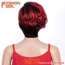 Kurze gewellte Perücke Kunsthaarperücken Ombre 10-Zoll-Bob-Perücken für schwarze Frauen Ombre Blonde Hitzebeständige Cosplay-Perücken Kostenloser Versand