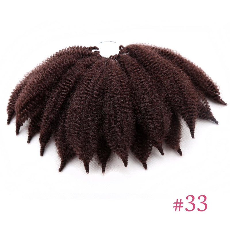 Amir Soft Afro Kinky Curly Twist Braids Häkelhaar Synthetische Flechthaarverlängerung für schwarze / weiße Frauen