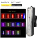 Bicycle waterproof taillight riding taillight LED USB rechargeable mountain bike bicycle light taillight helmet light multi-mode