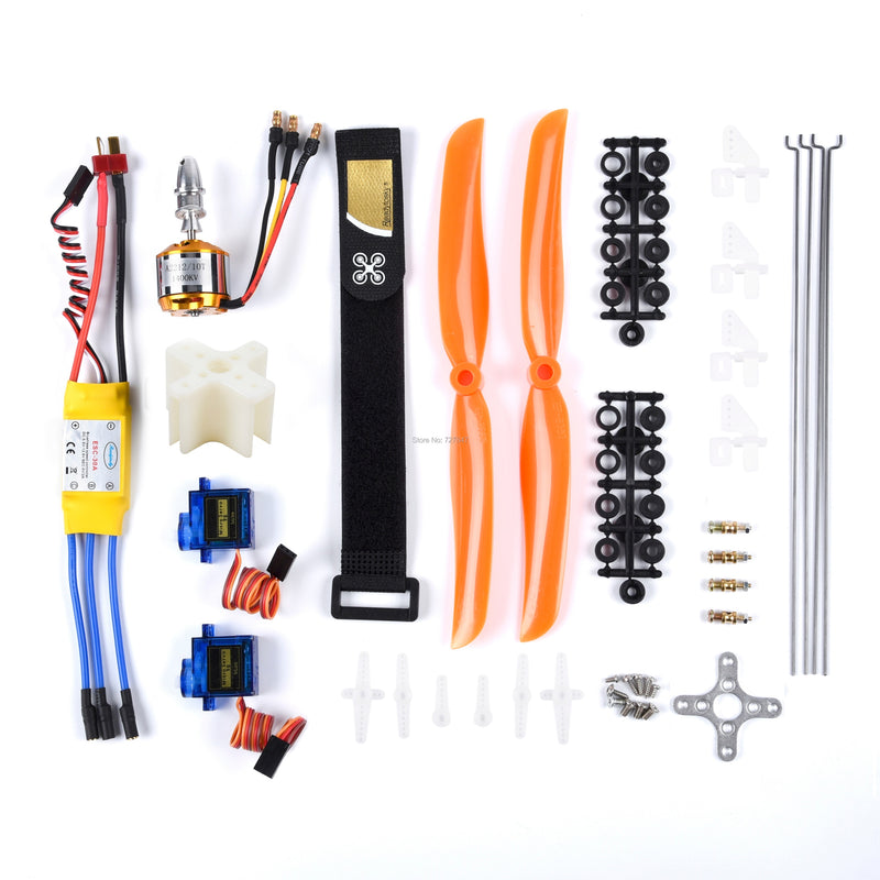 2212 1400KV Brushless Motor + 30A / 40A ESC + SG90 Servo + 8060 Propeller + Push Rod + Servo Angle Adjuster For RC Wing SU-27