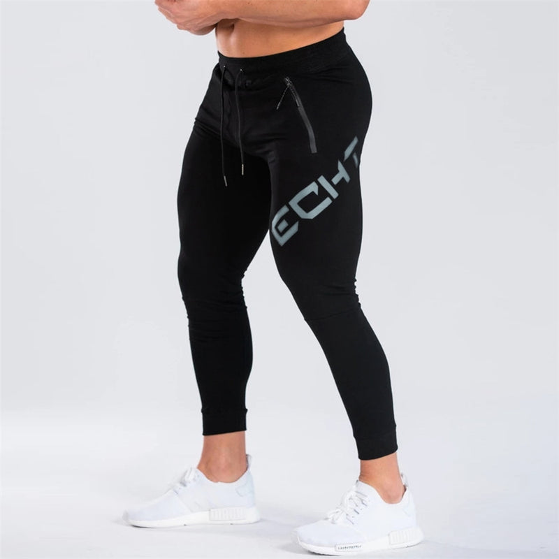 Gym Black Sweatpants Joggers Skinny Pants Men Casual Trousers Male Fitness Workout Cotton Trackpants Autumn Sportswear Bottoms