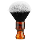 Amber Shaving Brush Silvertip Synthetic Badger Hair with Resin Handle Anbbas for Men Professional Wet Shaving (Knot 24mm) Amber