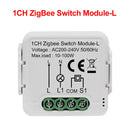 GIRIER Tuya ZigBee 3.0 Smart Light Switch Module No Neutral Wire Required Works with Alexa Google Home Support 2 Way Control