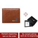 Smart Anti-lost Wallet -compatible Leather Short Credit Card Holders Male Coin Purse Genuine Leather Men Wallets Free engraving