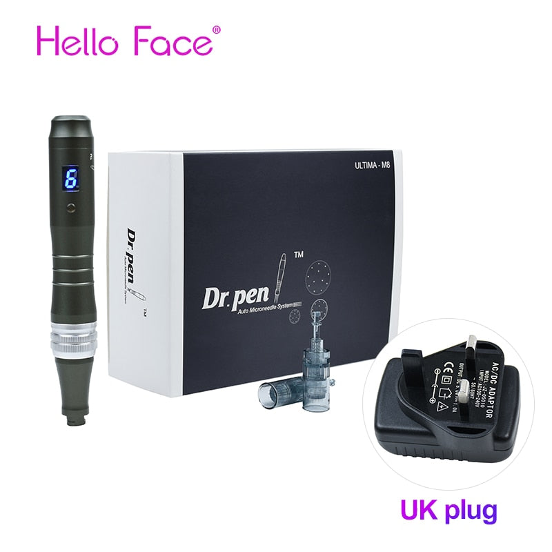 Dr. Pen Ultima M8 Wireless Professional Derma Pen BB Glow Pen Mikronadel-Therapiesystem Hochwertige Schönheitsmaschine