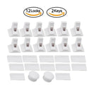12+3 Pcs Magnetic Child Lock Children Protection Baby Safety Lock Drawer Latch Cabinet Door Lock Limiter Infant Security Locks
