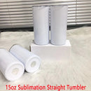 20oz/15oz Sublimation Straight Skinny Tumbler Blank Stainless Steel Tumbler DIY Cups Vacuum Insulated Car Coffee Mugs Gift