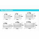 50 Uds tarro de plástico envases cosméticos vacíos botes transparentes con tapa tapa blanca caja de crema contenedor lata Frosty 3g 5g 10g 30g 50g 100g