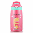 Hot Sales  Cute Children Powdered Milk Kettle Cartoon Stainless Steel 316 Straw Thermos Flasks Baby&