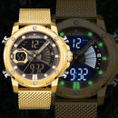 New Watches NAVIFORCE Top Brand Luxury Gold Quartz Mens Watch Waterproof Big Sport Wrist Watch Stainless Steel Date Reloj Hombre
