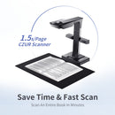 CZUR  Book Scanner ET16 Plus High Speed 16MP, Max A3 Size Document Support OCR Function Compatible with Windows Mac for Office