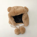 Gorros de invierno para mujer, gorros con orejeras de piel polar con orejas bonitas, gorros de esquí lisos y lisos para mujer, gorros rusos para mujer, gorros de trampero para mujer