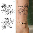 temporary armband tattoos waterproof temporary tattoo sticker flower lotus tattoo sleeve women wrist arm sleeves tatoo fake girl