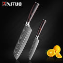 XITUO Kitchen Knife Japanese Knife Cooking Set 3&quot; 5&quot; 7&quot; 8&quot; inch+Laser Damascus Pattern Paring Fruit Vege Chef Knife Kitchen Tool