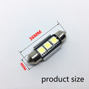 10 Uds. Adorno de luz de techo 36mm 39mm 41mm SMD 5050 LED blanco luz de coche CANBUS sin Error C5W lámpara LED bombilla de luz interior de coche 12V
