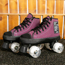 New Style Patines Adult Double-Row Roller Skates Four-Sheel  Adult Men Women Outdoor Roller Shoes