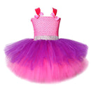 3 Layers Fluffy Lol Surprise Dress Up Costume for Little Girls Princess Cosplay Dresses with Big Bow Headband Kids Girl Clothes