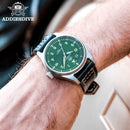 Diver Mechanical Dive Watch For Men Leather Sapphire Crystal Business Men&