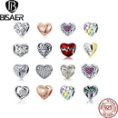 925 Sterling Silver Tree Of Life Infinite Love Heart Zircon CZ Beads Charms Fit BISAER Bracelet Silver 925 DIY Jewelry Making