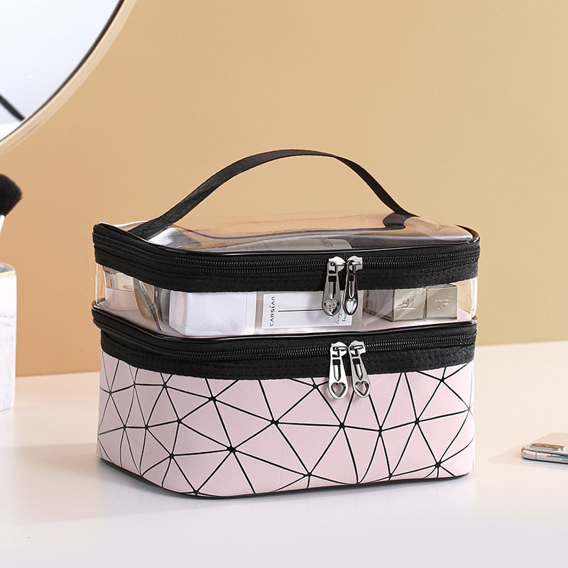 Multifunction Travel Cosmetic Bag Fashion Women Diamond Makeup Bag Toiletries Organizer Waterproof Females Storage Make Up Cases