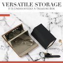 Sunglasses Organizer Box Multi-slot Eyeglasses Storage Folding Portable Glasses Travel PU Leather Case Home Storage Dropshipping